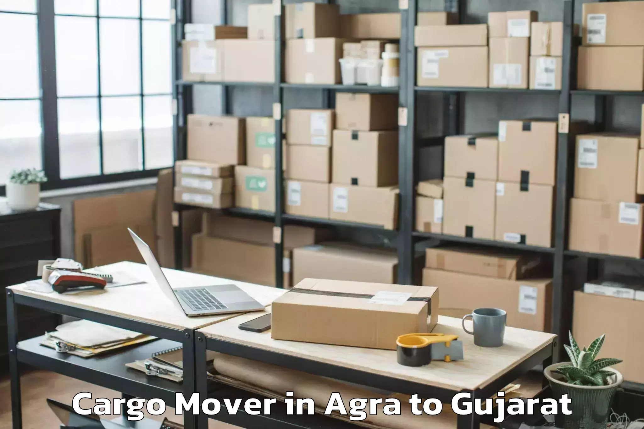 Affordable Agra to Sardarkrushinagar Dantiwada Ag Cargo Mover